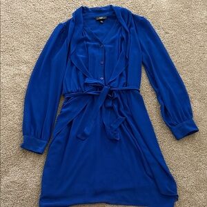 AGB Royal Blue Long Sleeve Dress